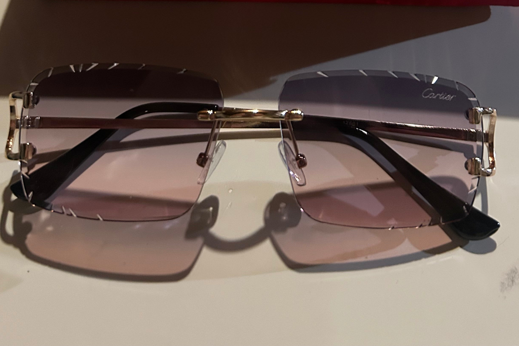 Cartier Diamond-cut Sunglasses