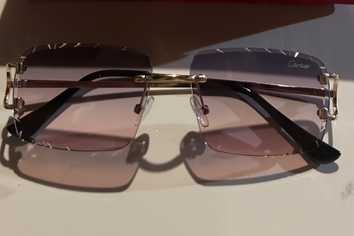 Cartier Diamond-cut Sunglasses
